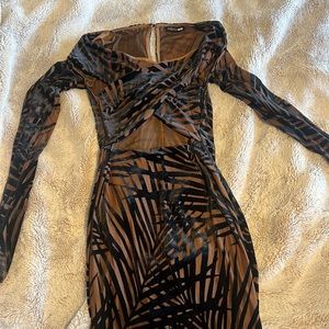 Cross top mini dress